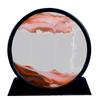 7 Inch Flowing Sand Picture Hourglass Sand Art Decor for Desk Wooden Frame Landscape Tabletop Ornament for Living Room Office