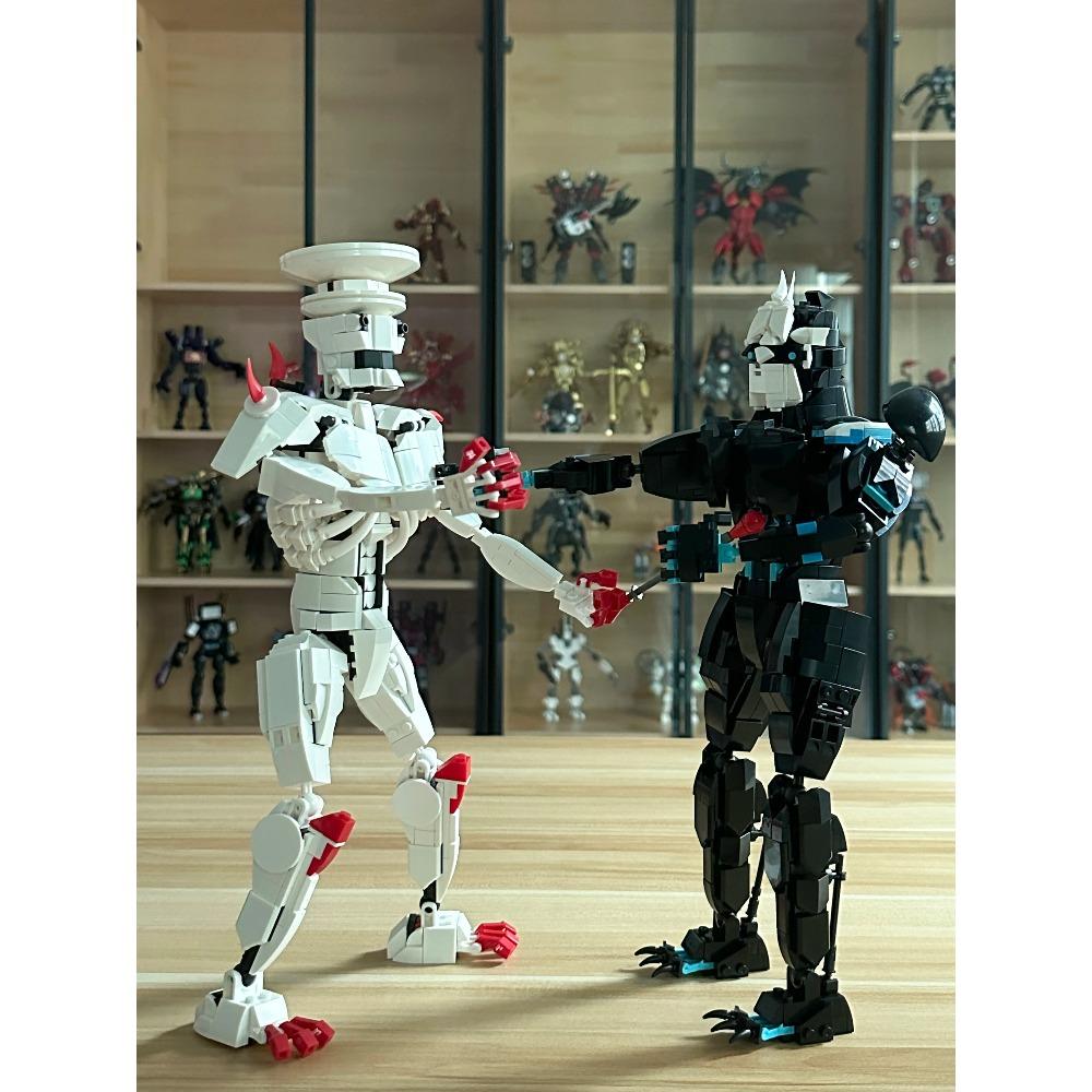 New Monster Series Assembled Handheld Table Block Children's Birthday Gifts, Handmade Puzzle Toys Kaiju No.9and No.8