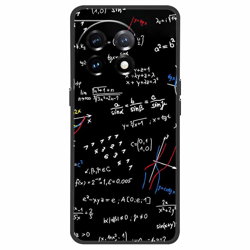 For OnePlus 11 5G Case One Plus 11R Flower Marble Black Bumper Soft TPU Silicone Cover for OnePlus 11 / 11R 5G Phone Cases Capas