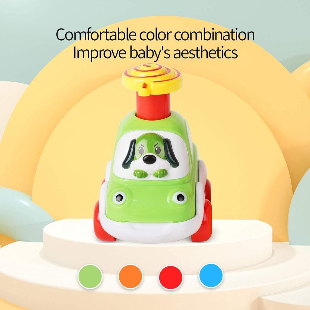 Fun forest animal pressure car cartoon inertial car sliding toy model car