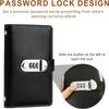 Save Money 100 Envelopes Money Saving Challeng PU Large Capacity Mini Binder Savings Challenge Waterproof With Password Lock
