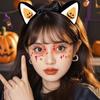 12pcs Waterproof Halloween Face Tattoo Disposable Bat Face Stickers Cheek Temporary Stickers  Women