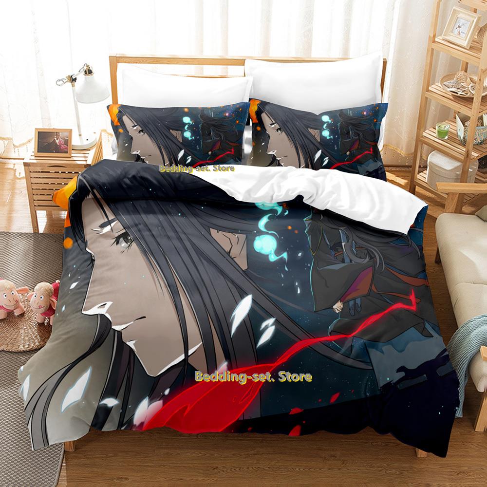 Comforter New Mo Dao Zu Shi The Grandmaster Of Demonic Cultivation Bedding Set Anime Three-Piece Set Adult Kid Bedroom Duvet Sets