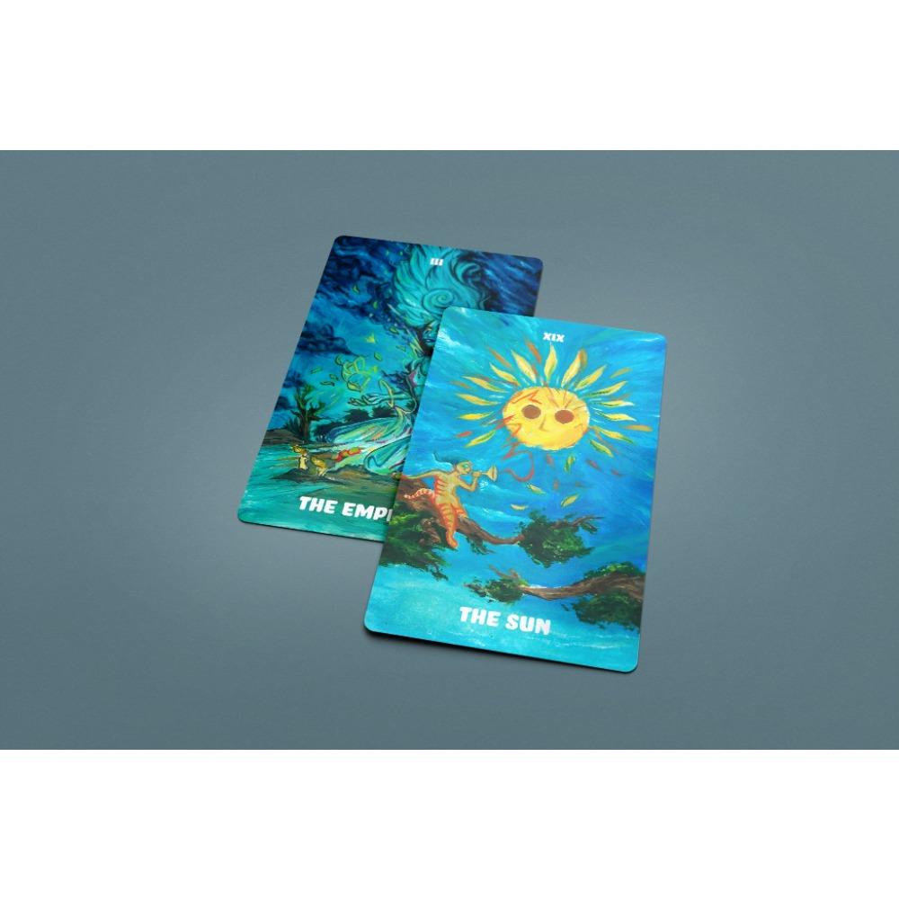 12x7cmThe Vivid Spirit Tarot Deck Carta Manuale Giochi di carte