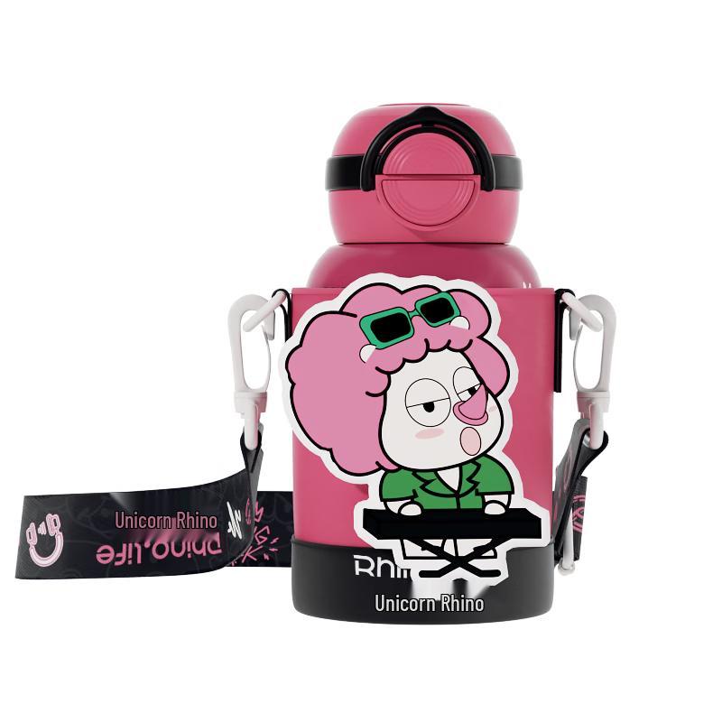 Unicorn Rhino Dual-Drink Insulated Stainless Steel Sippy Cup