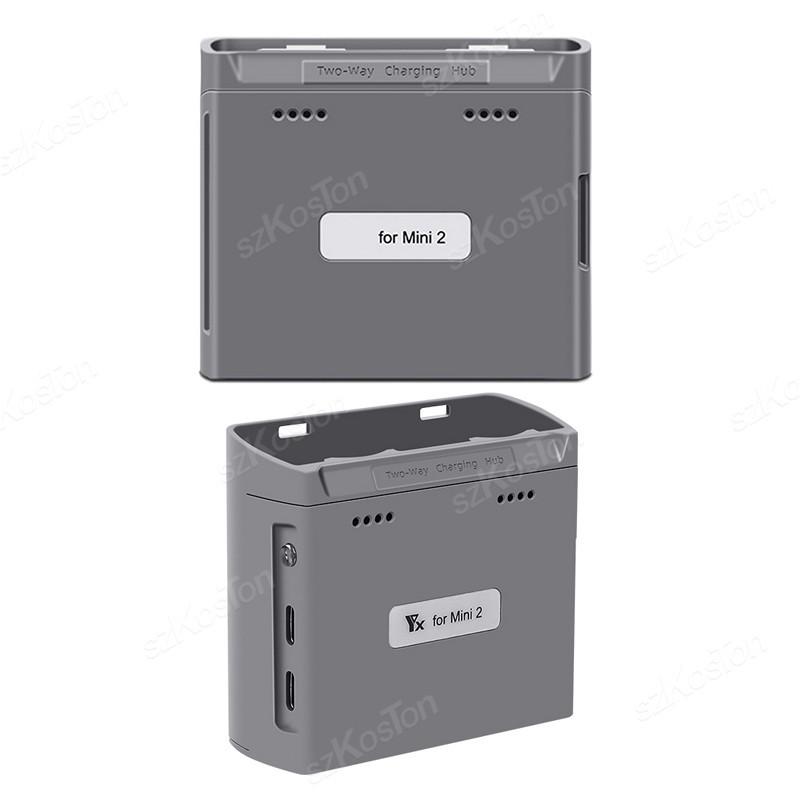 Para DJI Mini 4K/MINI 2/Mini 2 SE Hub de Carga 2 vías Batería Carga USB Baterías del Mando a Distancia Power Bank Accesorios para Drones