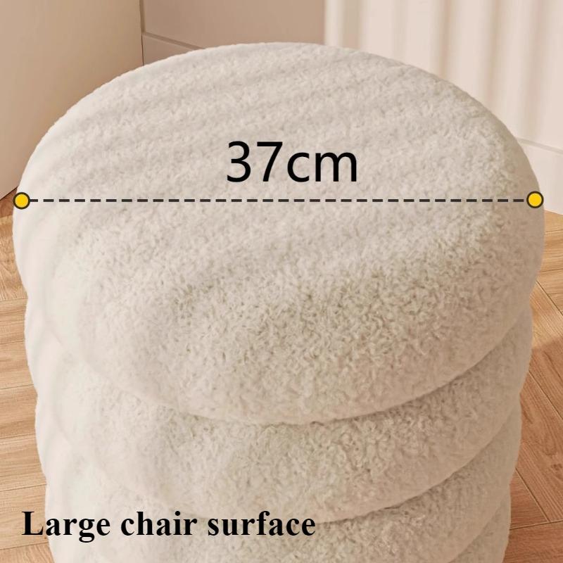 Sgabelli da soggiorno, tavolo da toeletta per camera da letto, sgabello rotondo, pouf nordici per ingresso, arredamento moderno e semplice per la casa.