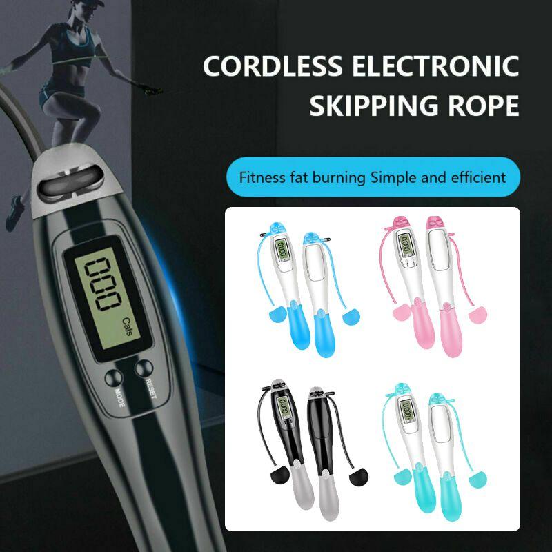 Wireless Cordless Digital Skipping Jump Rope Fitness With Calorie Aus Counter
