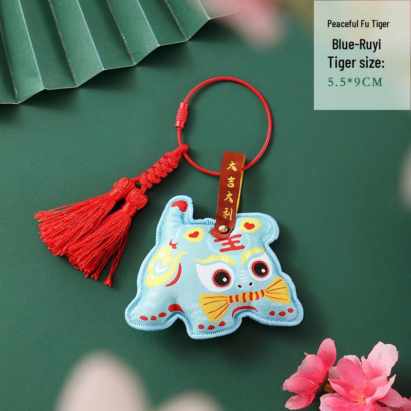 Dragon Boat Festival Tiger Sachet Pendant: Little Tiger Safety Talisman & Five Poisons Souvenir