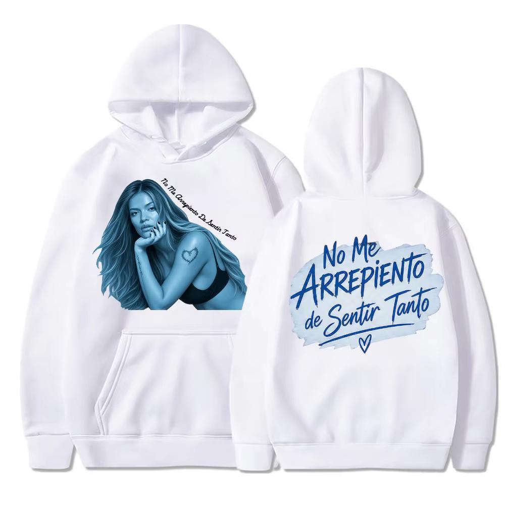 New Hot Sale Karol G No Me Arrepiento De Sentir Tanto Album 2026 Hoodies Men Women Harajuku Streetwear Hoodie Trendy Streetwear for Daily Looks