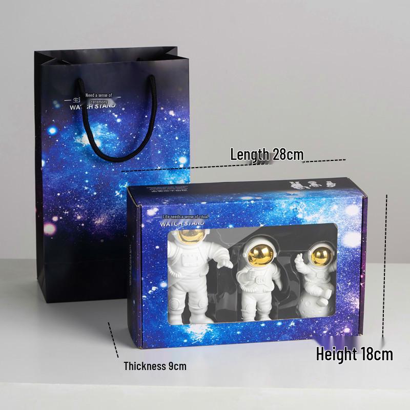 Astronauten-Figur-Ornament für Wohnzimmer oder Kinderzimmer - Weihnachtsgeschenk-Deko Weltraumfahrer
