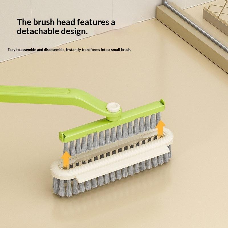 Multi-Purpose Tile Cleaning Brush, 360° Rotating Hard Bristle Scrubber For Bathroom & Kitchen Floors And Walls