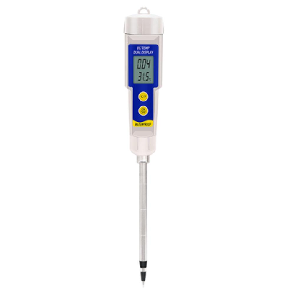 EC-315 Soil Tester Multifunction 2 in 1 Soil EC Temperature Meter Handheld Water Quality Monitor EC Tester for Lab Aquarium Soil