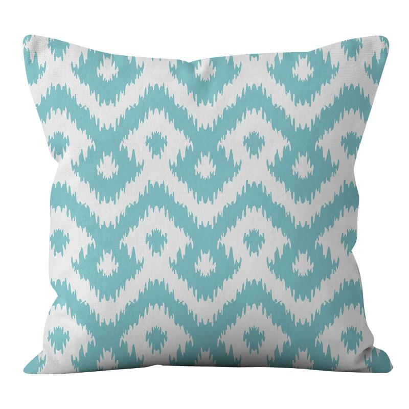 New American Patterned Geometric Linen Pillowcase Home Sofa Pillowcase