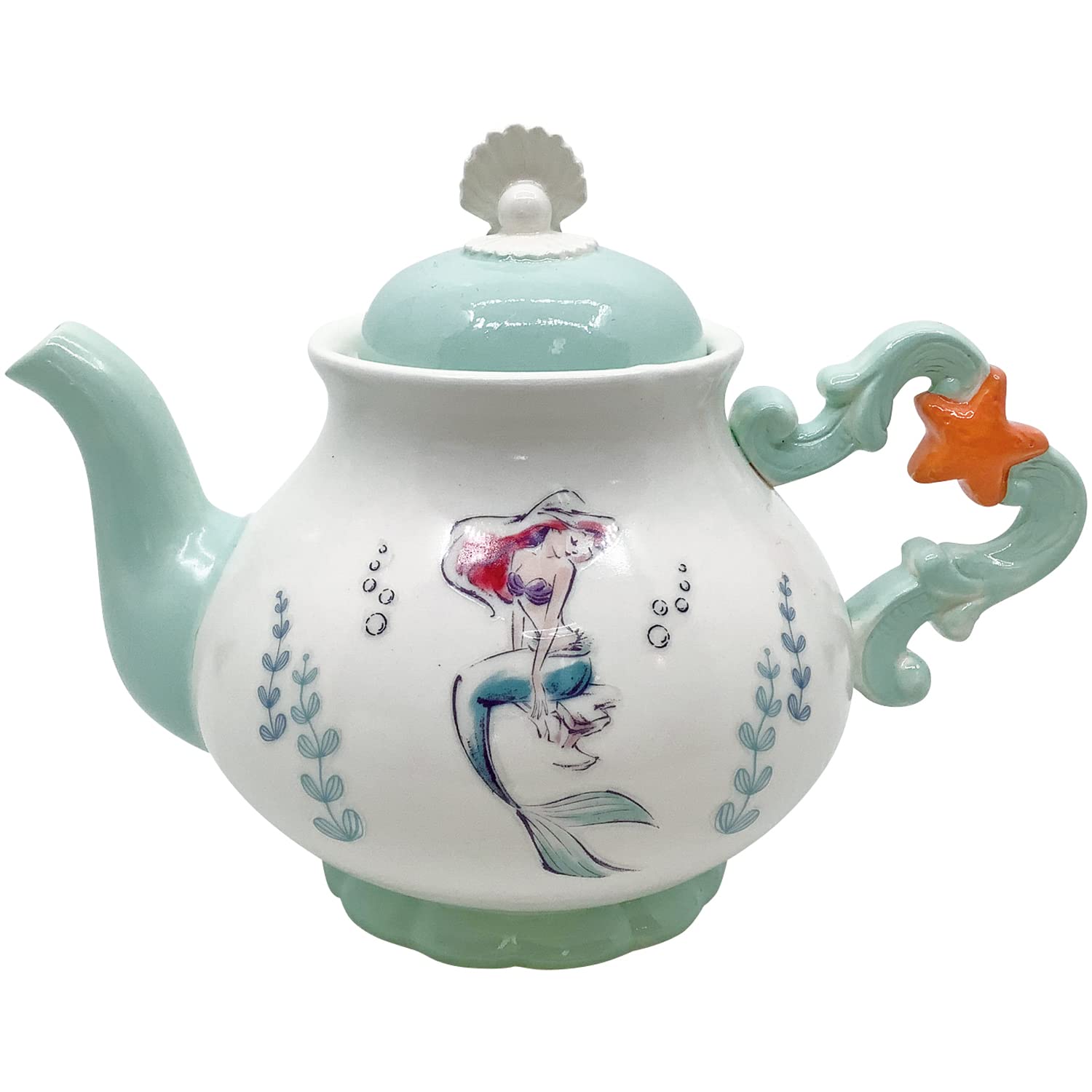 

Disney Little Ariel Teapot 655mi SAN4048 The Mermaid Approx. зелений