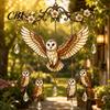 Yard Art for Outside Hummingbird Wind Chime, Chimes Outside, Stained Glass & Crystal Sun Catcher Hanging Bird Ornament Windchime, Colorful Decorations