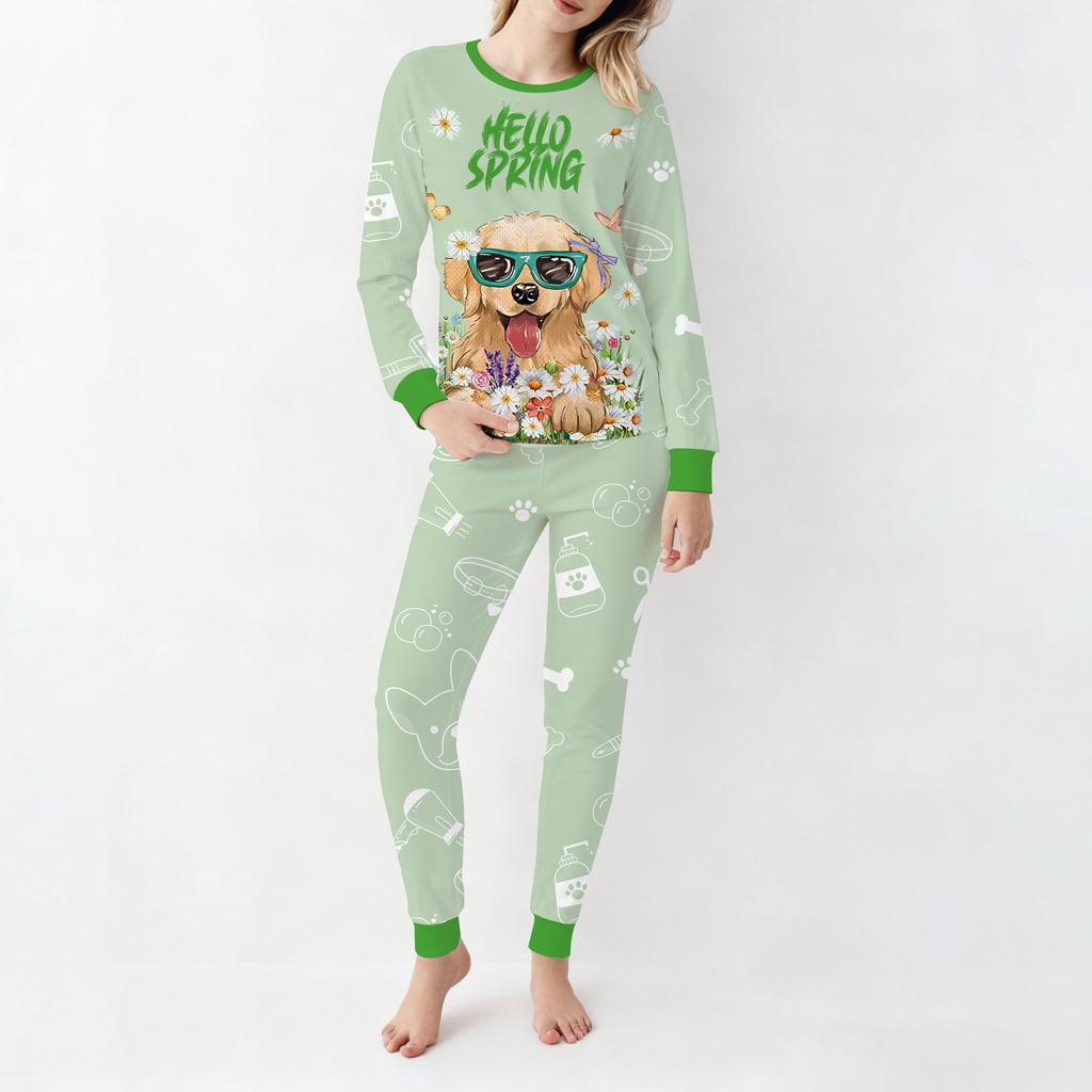 1116 Hot Sale New Christmas Loungewear Family Wear Parent-Child Pajama Printed Set on 1116