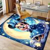 3D Printed Minnie Mouse,Moonlit Night,Starry Sky Anti-Slip Rug - Machine Washable Office Rug for Living Room, Bedroom, Office - Multiple Sizes