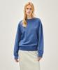 Malittepeulangsowajeobeo Outline Classic Logo Dyeing Oversized Sweatshirt Blue