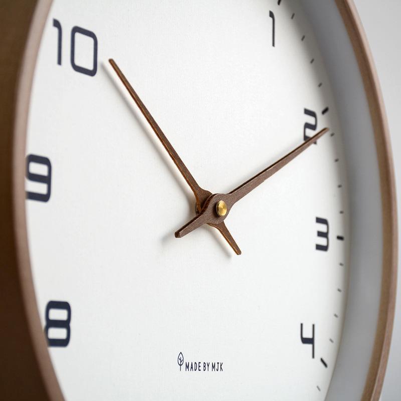Nordic Style Large Wooden Wall Clock Modern Minimalist Mute Clocks Living Room Home Decor Wood Wall Clock 12inch
