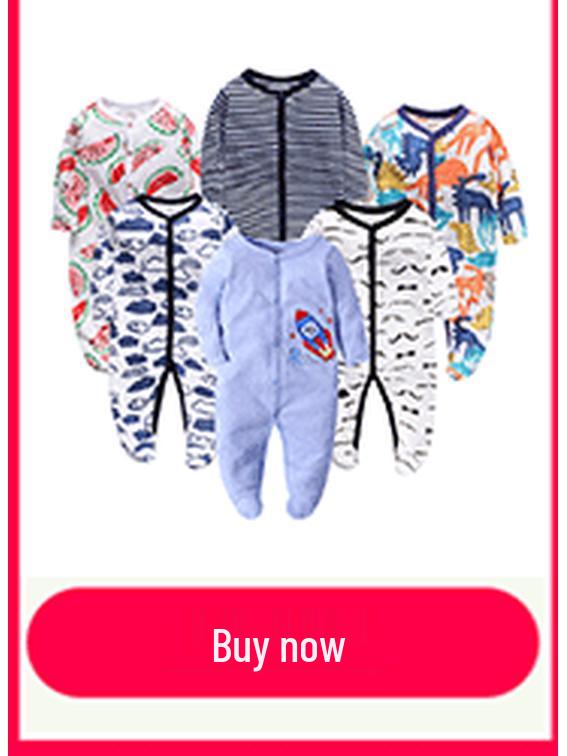 Newborn Long Sleeve Harem Rompers with Feet - Spring/Summer Crawling Baby Clothes