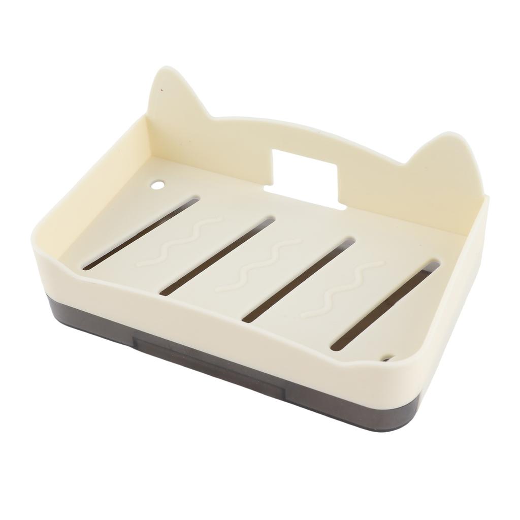 Wall Mounted Soap Holder Hole Shape Drainage Soap Dish Holder for Bathroom