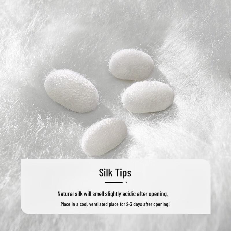 FUANNA Soft Pure Cotton Anti-bacterial Mulberry Silk Duvet