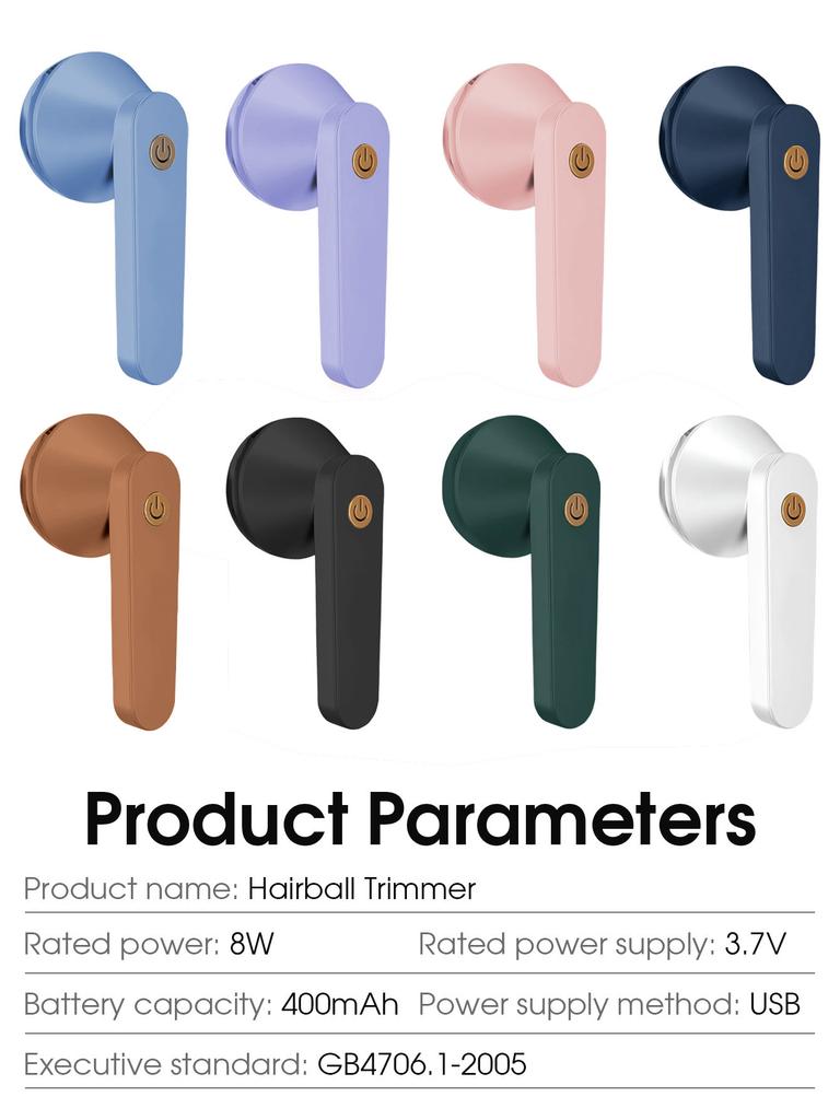 1PC Electric Lint Remover For Clothes Fuzz Pellet Sweater Fabric Hair Ball Trimmer Portable Rechargeable Detachable Cleaning