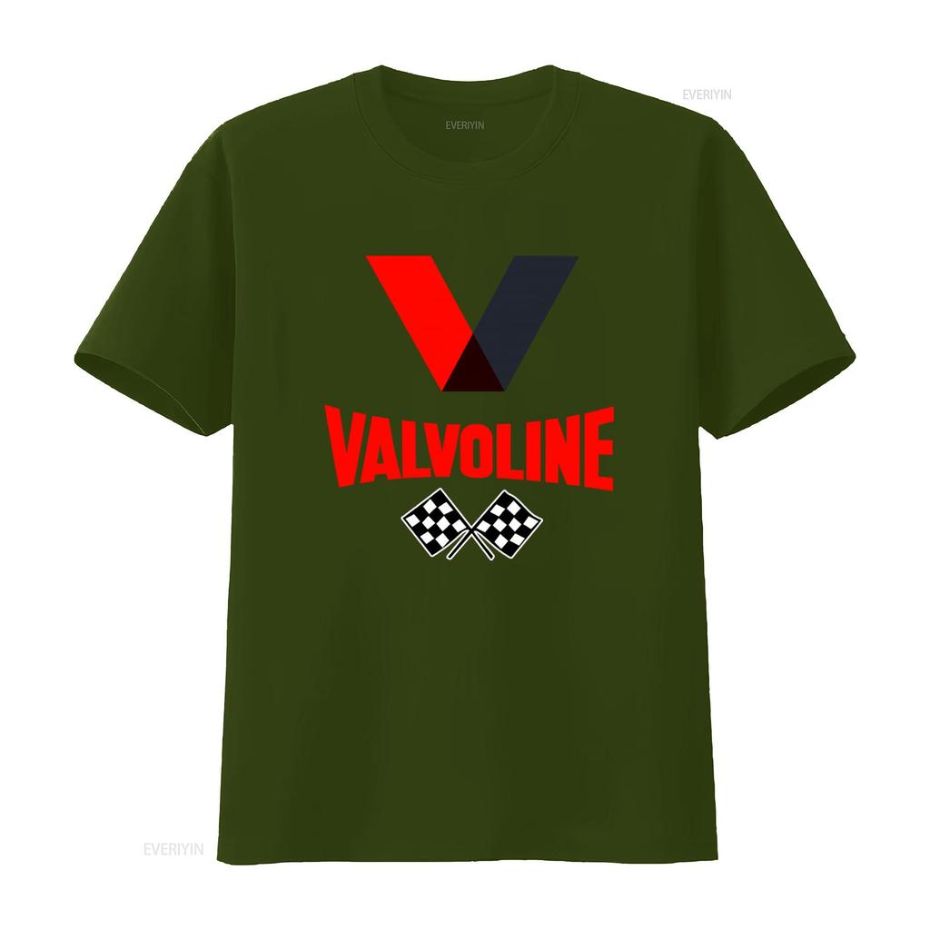 Valvoline Klassisches T-Shirt Amerikanisches Auto Öl Inspiriertes Design Erhältlich in Verschiedenen Größen Farben Vintage Gewaschen Lässig Atmungsaktiv