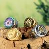 European and American Fashion Triangle Symbol Valknut Ring, Simple Men's Celtic Knot Ring