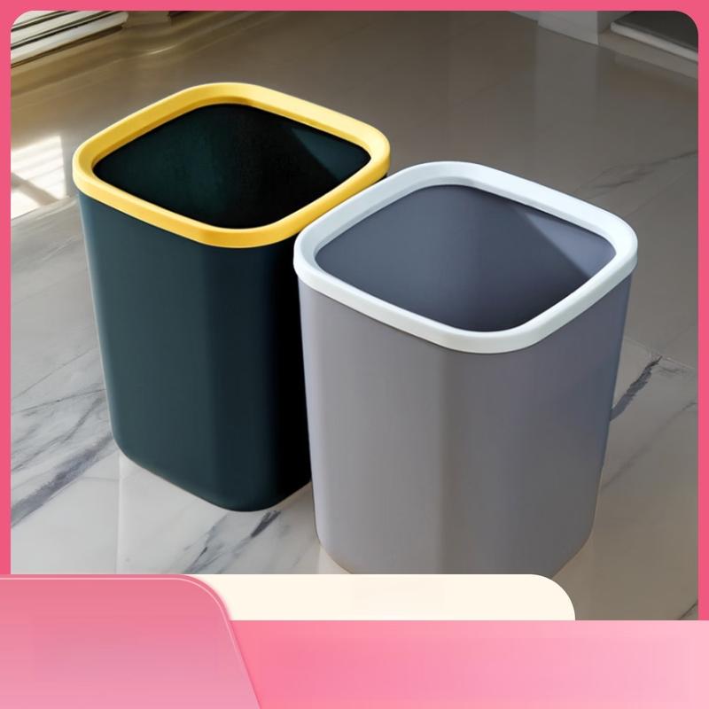 ZISIZ Large Thickened Square Trash Can