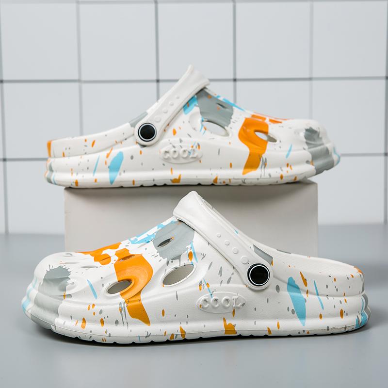 Croc Shoes, Summertime Fashion Forward Outside Athletic Beach Slide Shoes, Anti-Skid, Soft-Soled, Breathable Outside Sandal Shoes