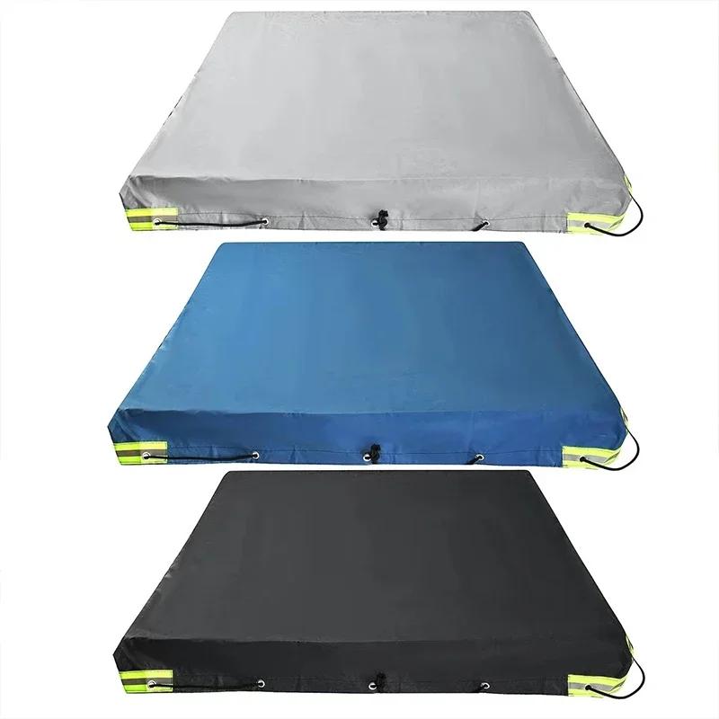214x122cm Waterproof Dustproof 420D Oxford Tarpaulin Trailer Cloth Truck Canopy UV Protection Cover Tray Trailer Cover