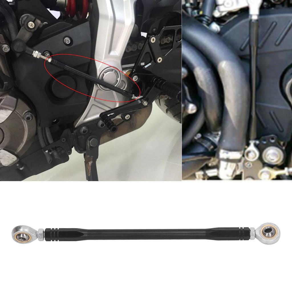 180mm Motorcycle Gear Shift Rod Aluminium Alloy Shifter Lever Rearseat Footpegs Change Linkage Bar Motorcycle Gear Lever
