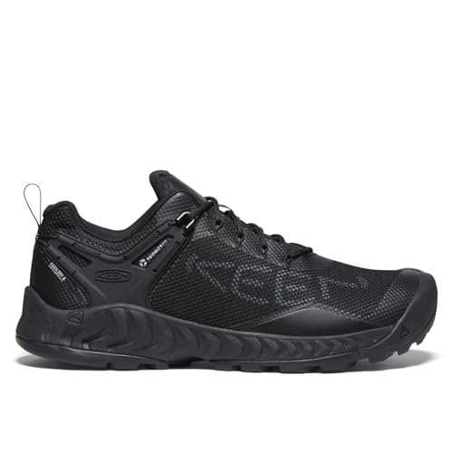 KEEN NXIS EVO WP Men's Waterproof Trekking Shoes, Triple Black, Size 26.5 Cm
