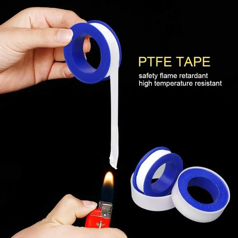 PTFE Tape Plumbers Waterproof Sealant Plumbing Tape for Shower Head Repairing Home Bathroom Water Pipe Stop Leaks Sealing Tool