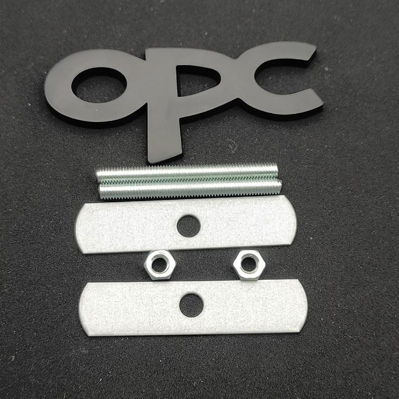 3D Metal Logo OPC Car Grille Emblem Badge Rear Sticker For Opel Astra G H J K Corsa D Zafira B Insignia Mokka Regal Accessories