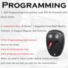 Keyless Entry Remote Control Key Fob Replacement Fits for Chevy Silverado 1500 2500 HD 2003-2006 Avalanche Equinox SSR Suburban Tahoe GMC Sierra