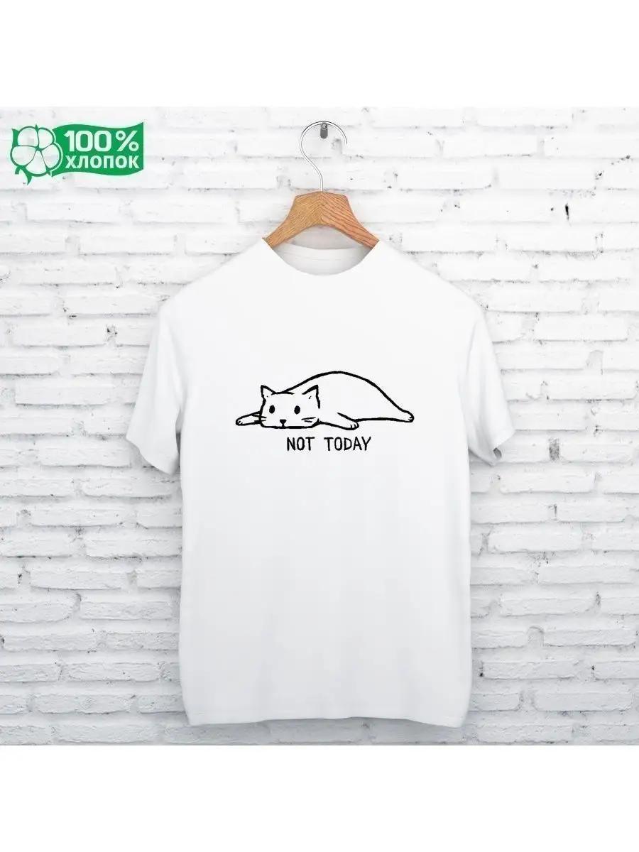 NOT TODAY Printed T-shirt 4XL