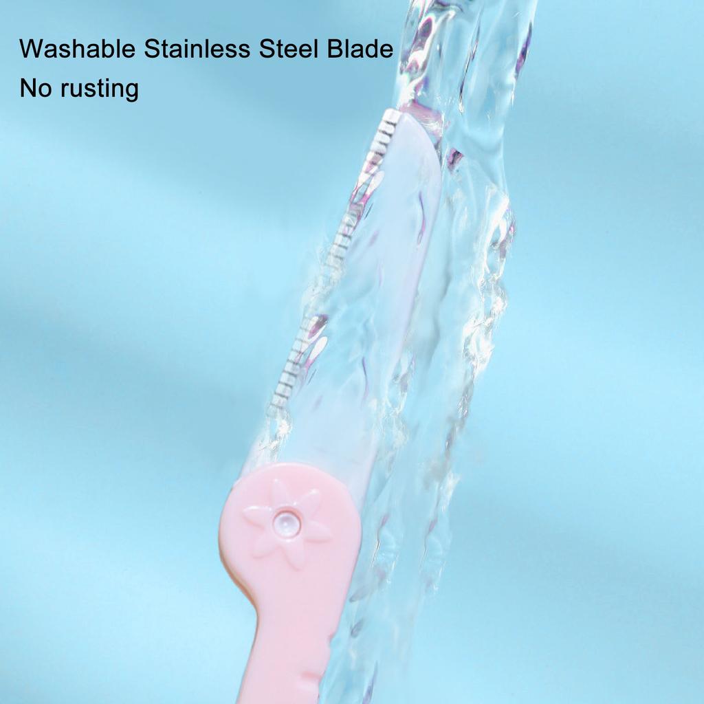 3pcs Eyebrow Dermaplaning Tool Extra Precision Folding Exfoliating Facial Hair Shaper Remover