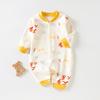 Infant & Toddler Long Sleeve Cotton Romper - Unisex Cartoon Print for Autumn/Winter