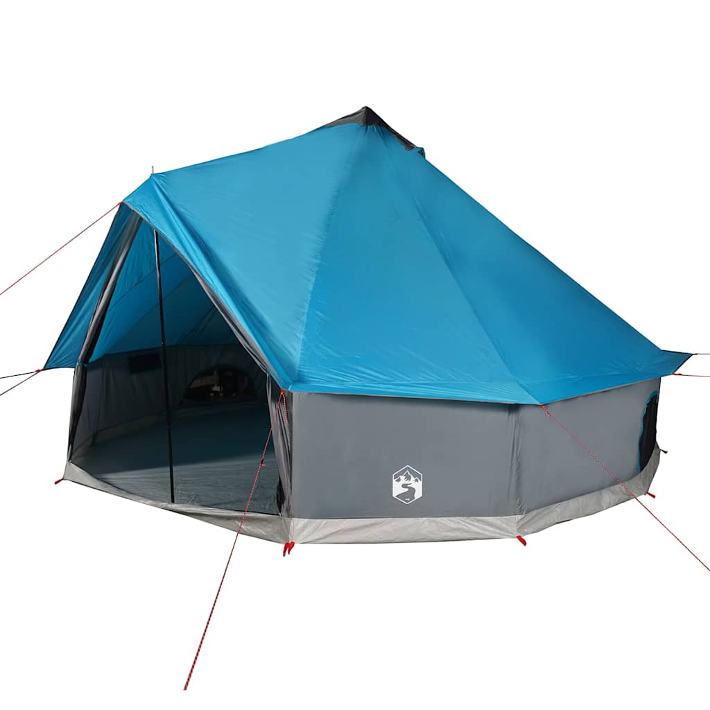 Tipi Family Tent for 10 Persons Blue Waterproof