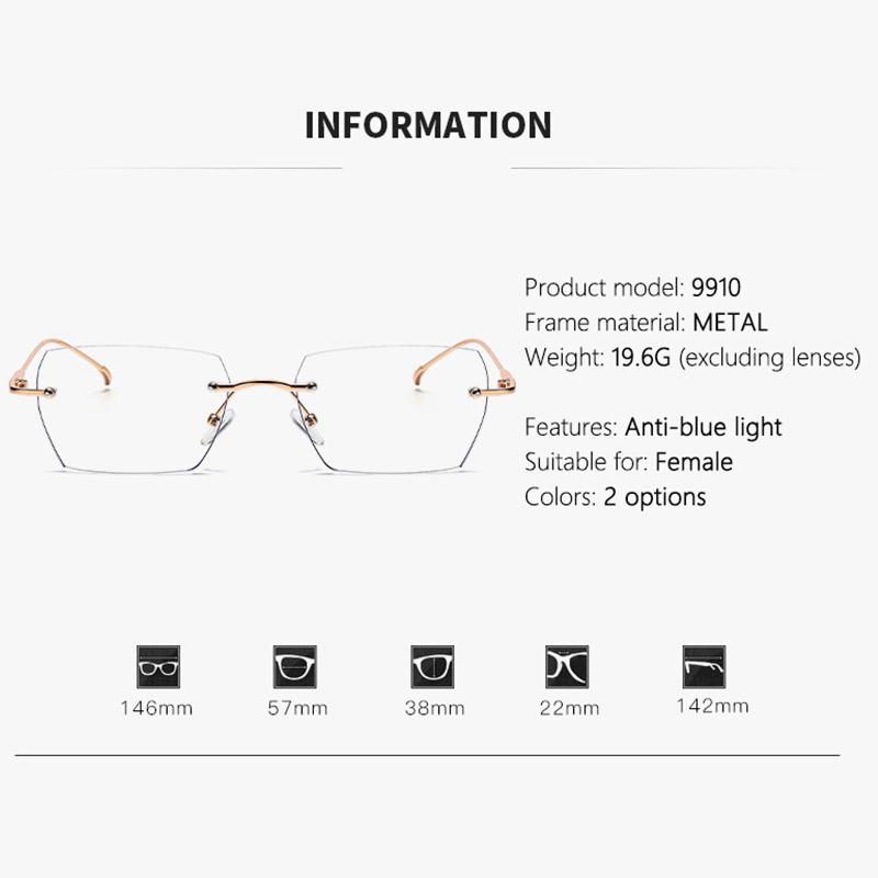 Color-changing Pochromic Nearsighted Glasses Without Frames Stylish And Elegant For Men