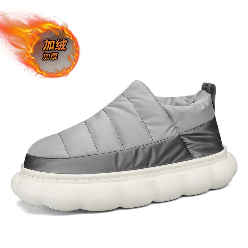 Winter Indoor Simple Cotton Shoes Men and Women Outdoor Warm and Cold-proof Snow Boots Thick-soled Fashion Casual Couple Shoes
