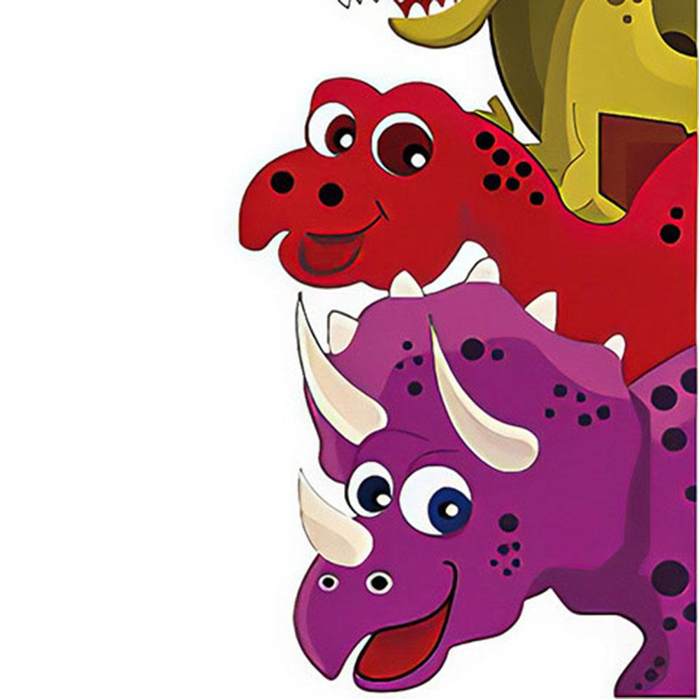 Naklejki dinozaurów za drzwiami Wystrój pokoju Naklejki ścienne dla dzieci Sypialnia Wall Art