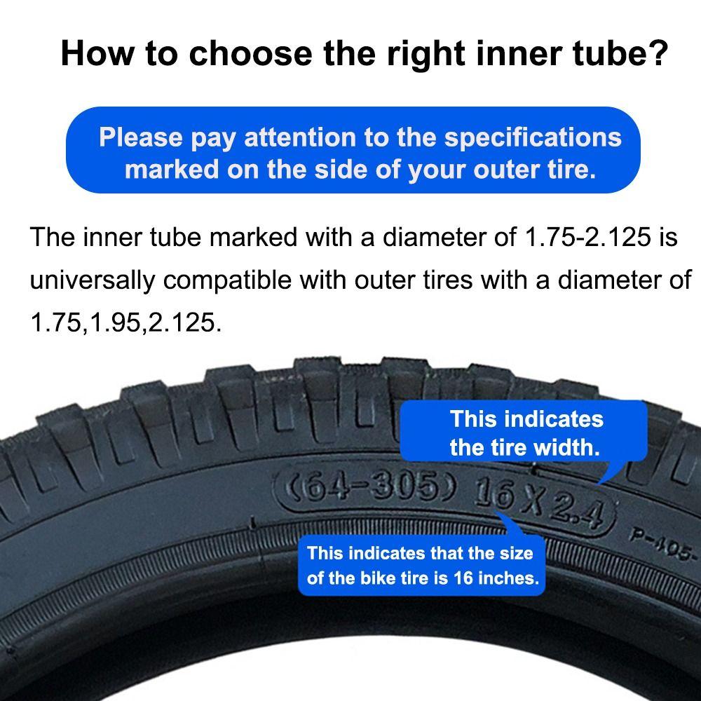 12-20inch Road Bicycle Tire Rubber Rubber Tube Tyre Outdoor Bike Inner Tube  Mountain Bike