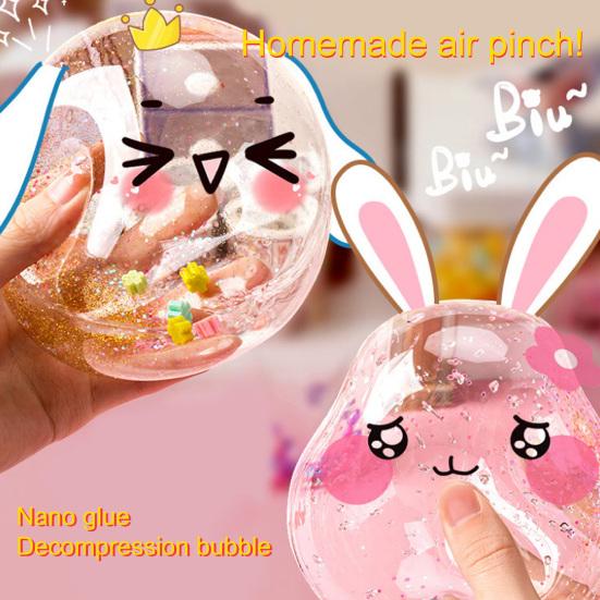 1 Set Nano Tape Kit Colorful DIY Bubble Craft Set with Clay Stickers