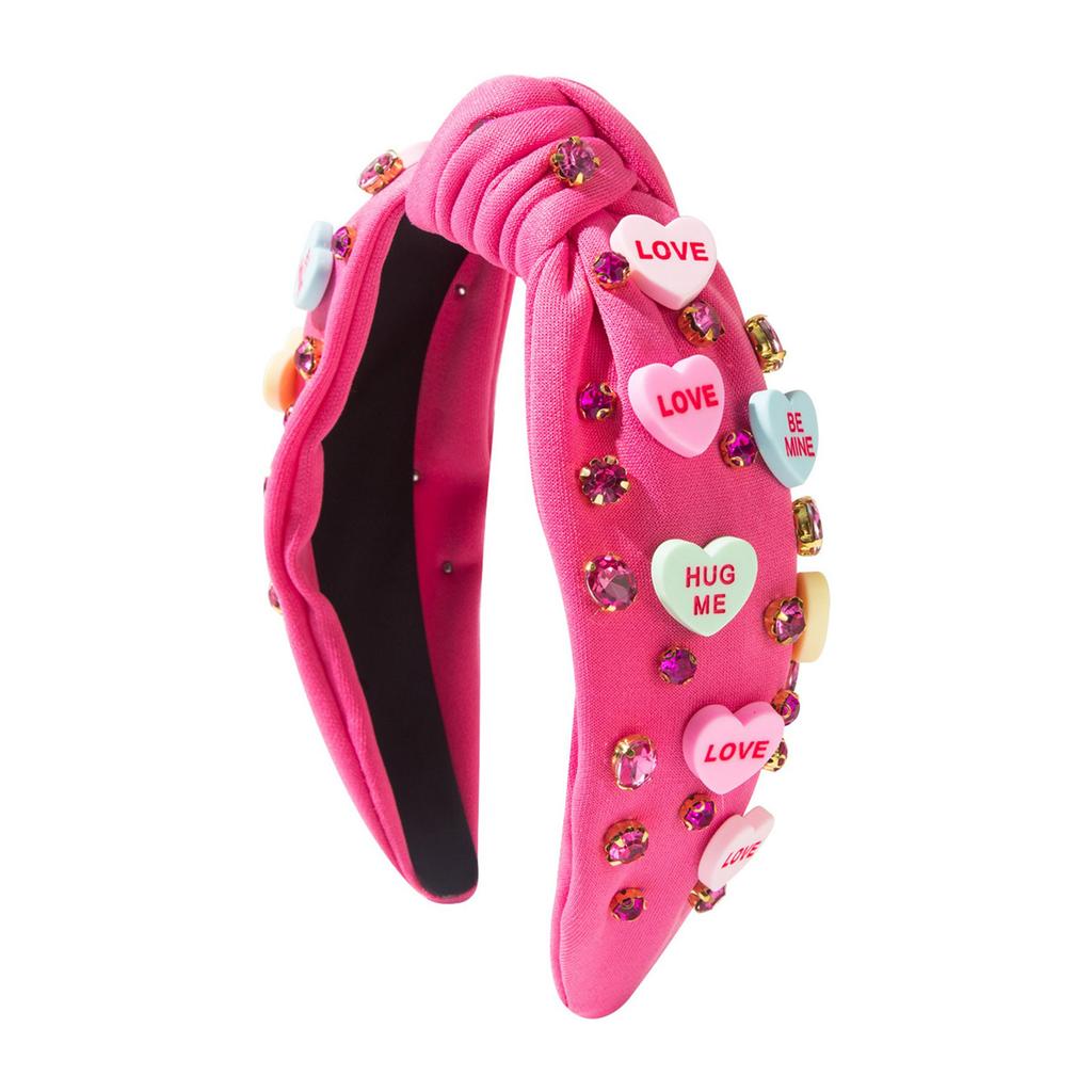 Women's Fashion Headwear Versatiles Knotted Hair Band Vintage Styles Headbands for Valentine's Day