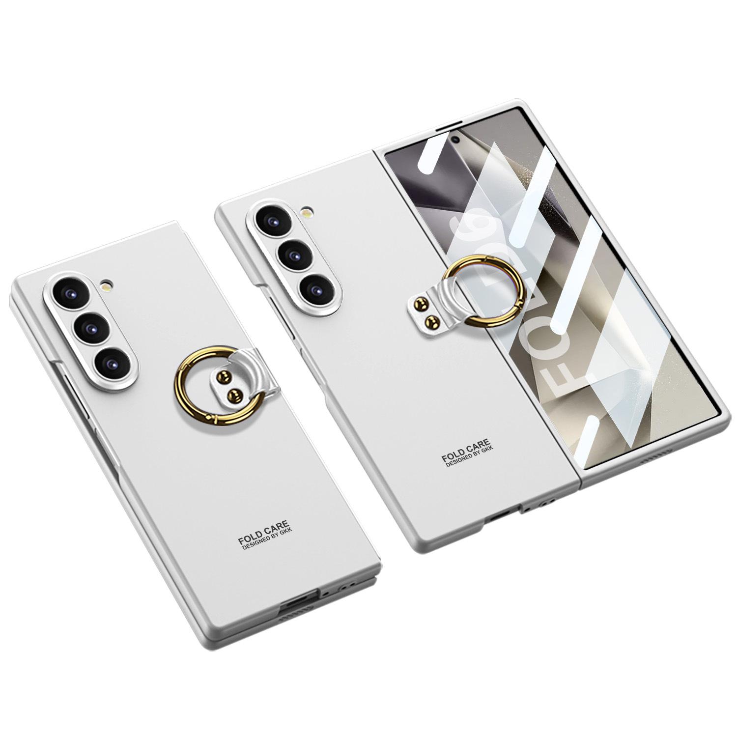 

Samsung Galaxy Z Fold6 Folding Screen Mobile Phone Case Fine Hole Shell Membrane Ultra Thin Ring Buckle Protective Case SM-Fold6