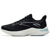 New DuCi1 Cushioned Anti Slip Wear Resistant Breathable Lightweight Low Top Running Shoes Women's Black Blue 122235521-1